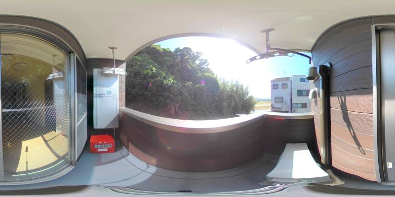 パノラマ画像バルコニー