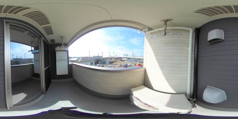 パノラマ画像バルコニー