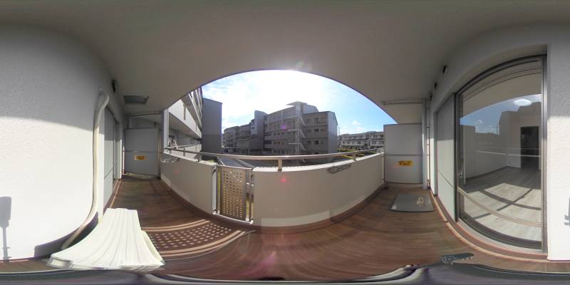 パノラマ画像バルコニー