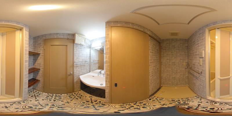 パノラマ画像洗面所