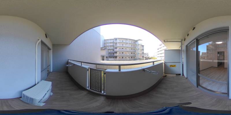 パノラマ画像バルコニー