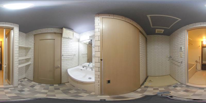 パノラマ画像洗面所