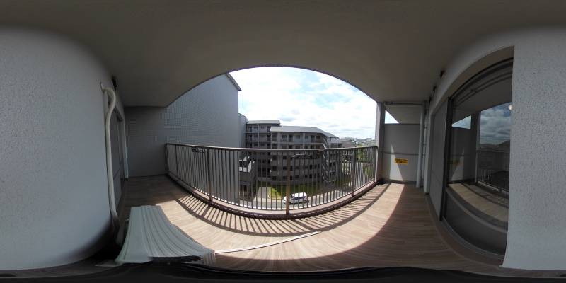 パノラマ画像バルコニー