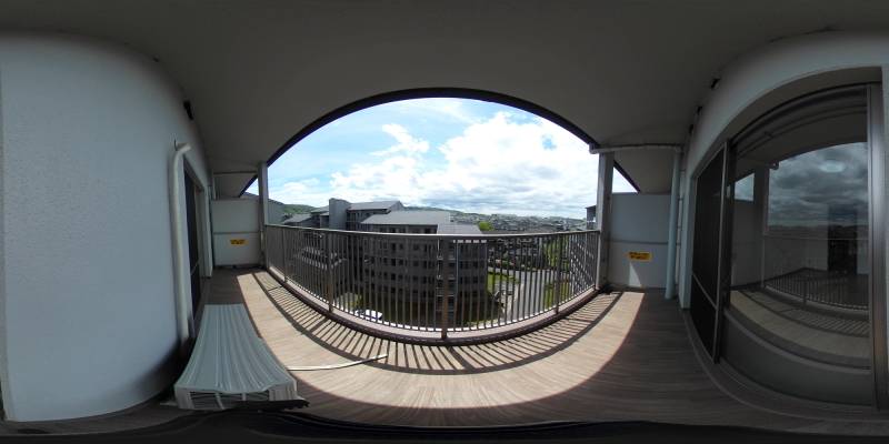 パノラマ画像バルコニー