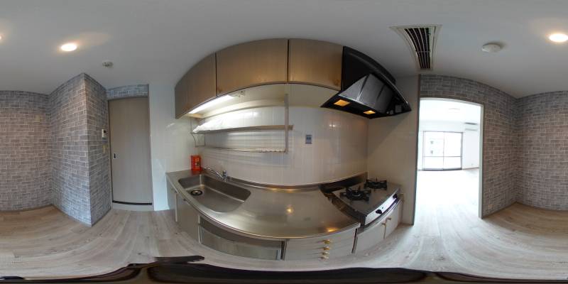 パノラマ画像キッチン