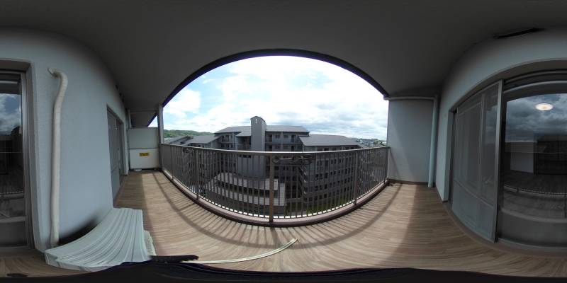 パノラマ画像バルコニー