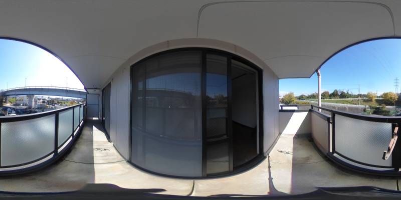 パノラマ画像バルコニー