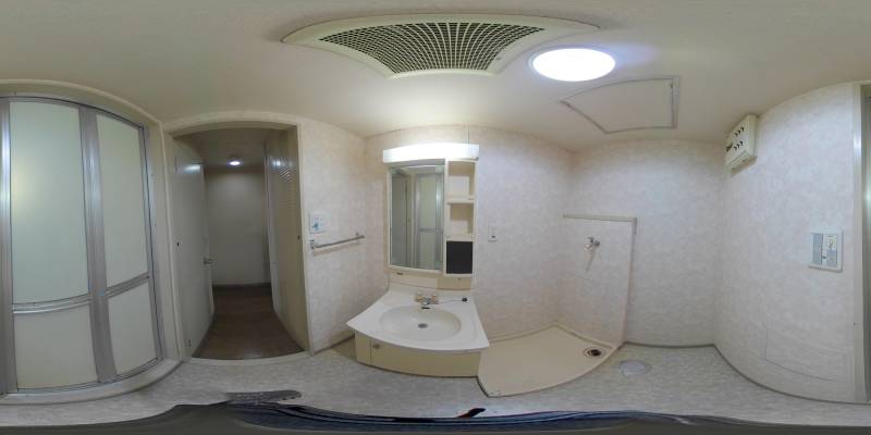 パノラマ画像洗面所