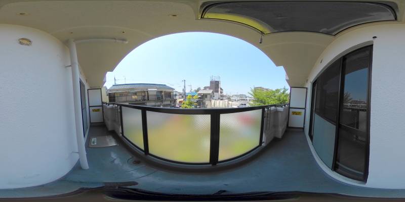 パノラマ画像バルコニー