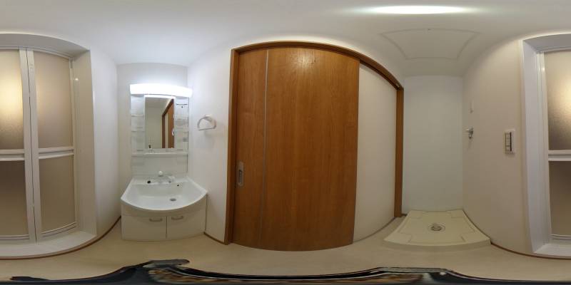 パノラマ画像洗面所