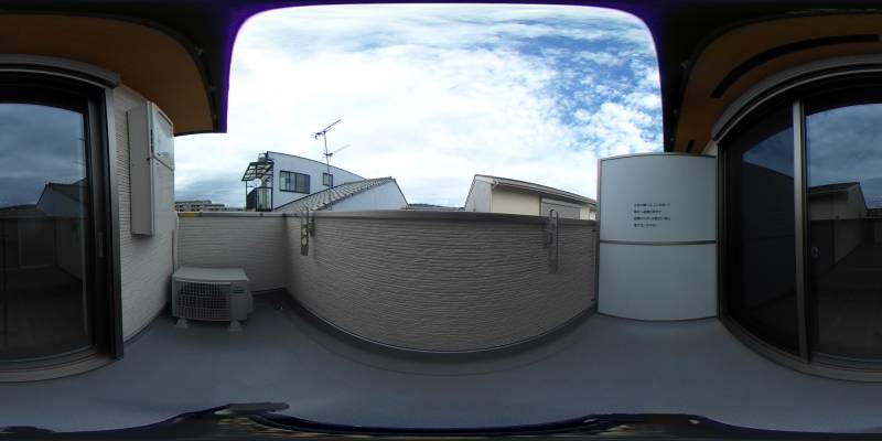 パノラマ画像バルコニー