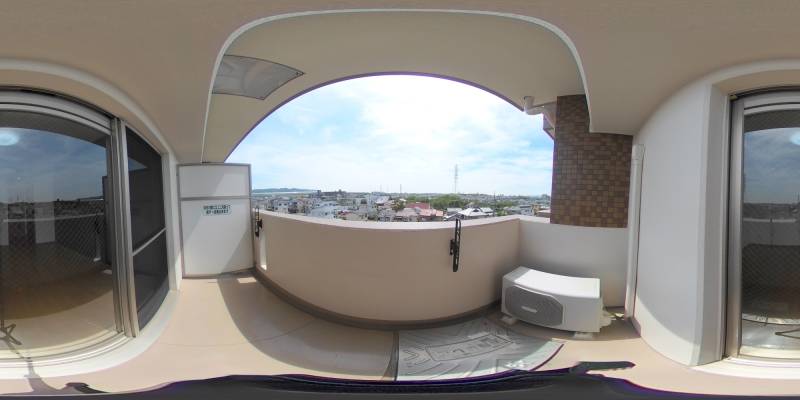 パノラマ画像バルコニー