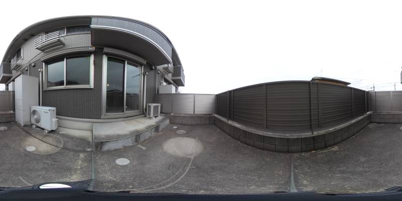 パノラマ画像バルコニー