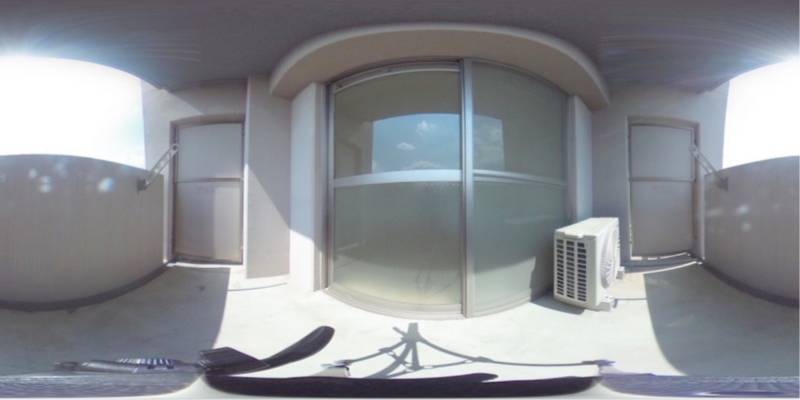 パノラマ画像バルコニー