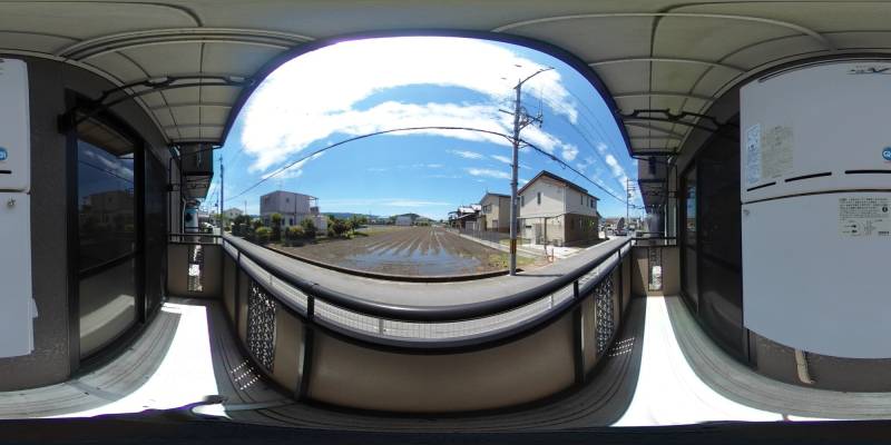 パノラマ画像バルコニー