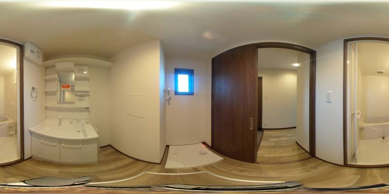 パノラマ画像洗面所