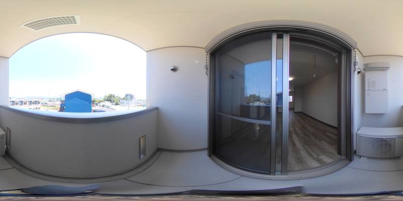 パノラマ画像バルコニー