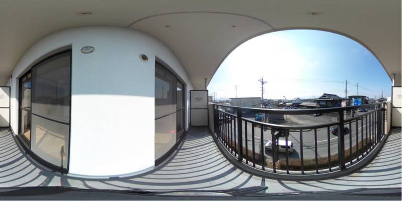 パノラマ画像バルコニー