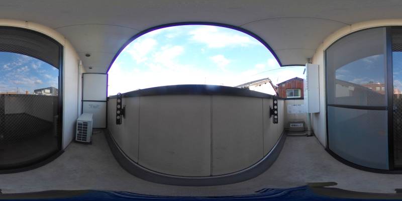 パノラマ画像バルコニー