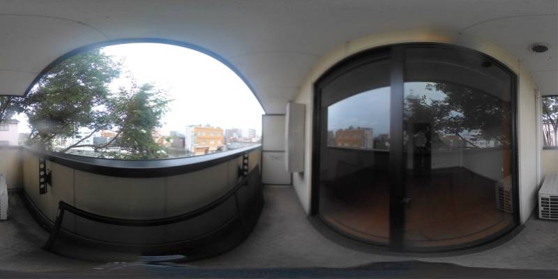 パノラマ画像バルコニー