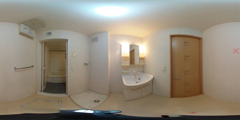 パノラマ画像洗面所