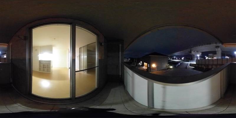 パノラマ画像バルコニー