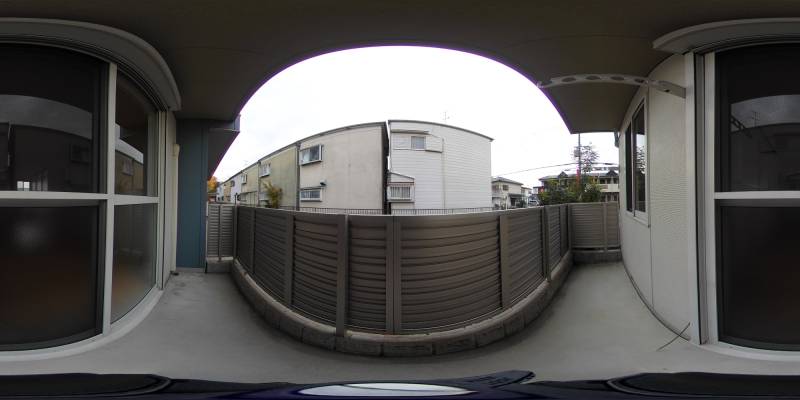 パノラマ画像バルコニー