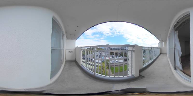 パノラマ画像バルコニー