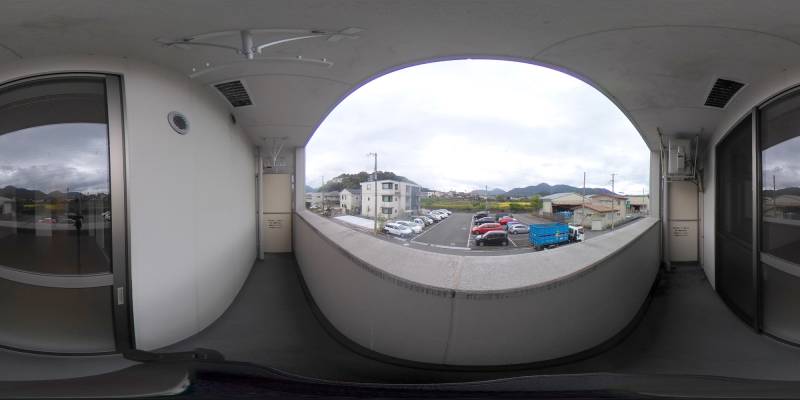 パノラマ画像バルコニー