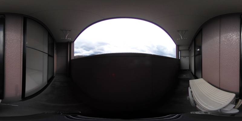 パノラマ画像バルコニー