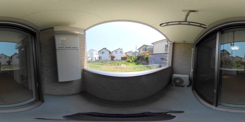 パノラマ画像バルコニー