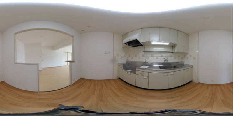 パノラマ画像キッチン