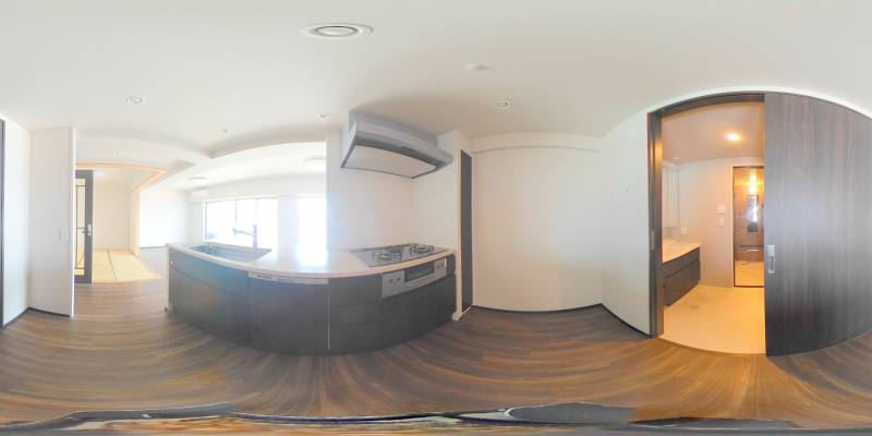 パノラマ画像キッチン