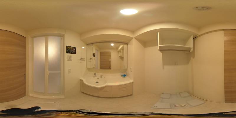 パノラマ画像洗面所