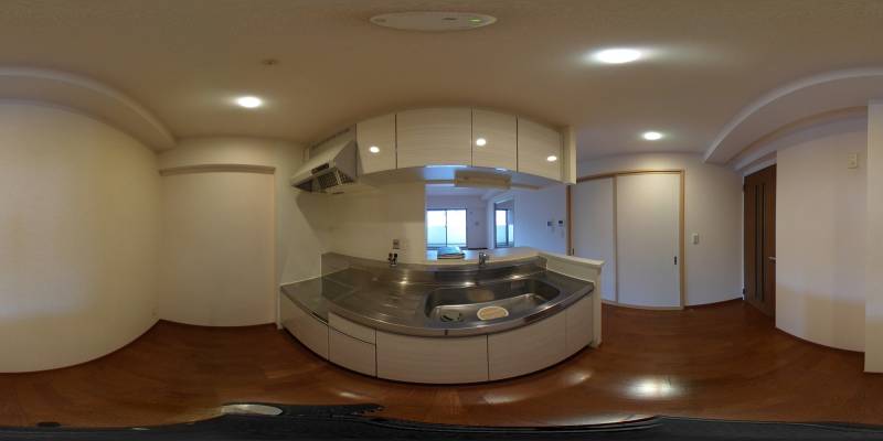 パノラマ画像キッチン