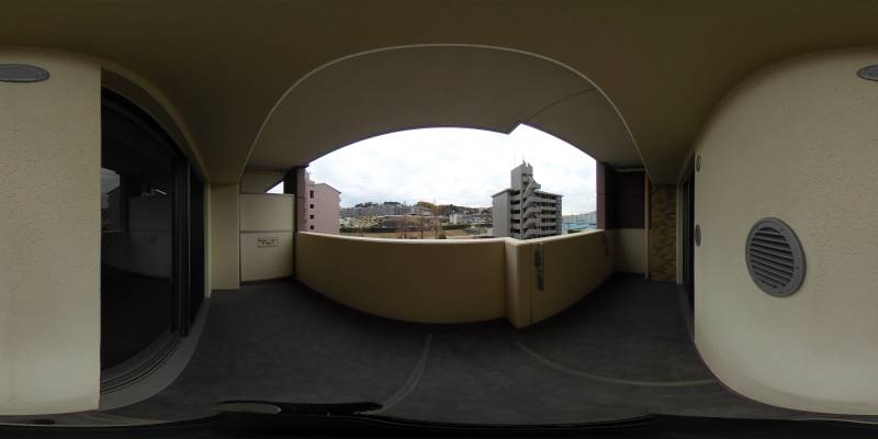 パノラマ画像バルコニー