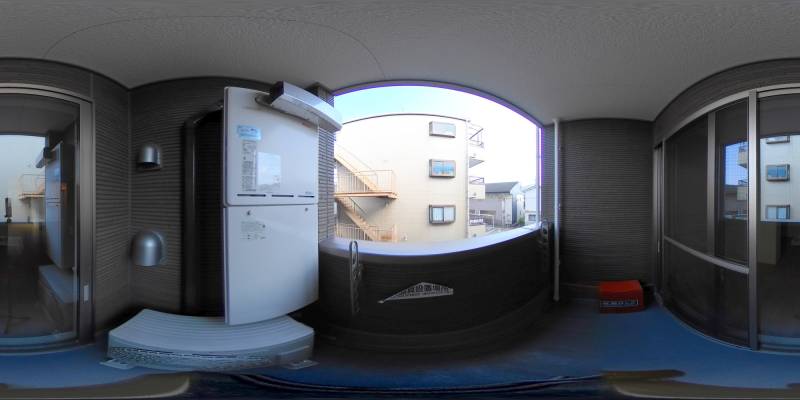 パノラマ画像バルコニー