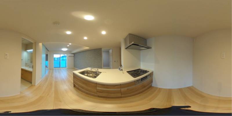 パノラマ画像キッチン