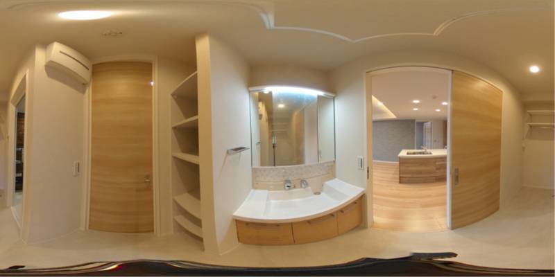 パノラマ画像洗面所