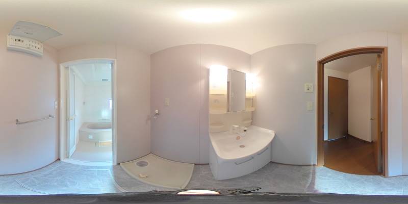 パノラマ画像洗面所