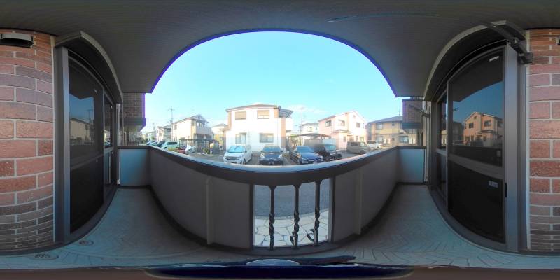 パノラマ画像バルコニー