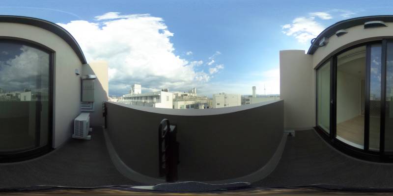 パノラマ画像バルコニー