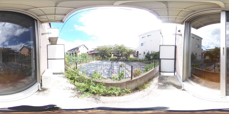 パノラマ画像バルコニー