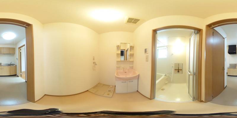 パノラマ画像洗面所