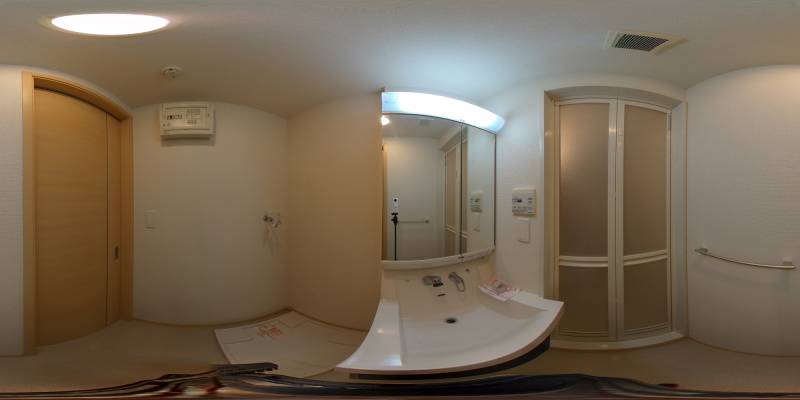 パノラマ画像洗面所