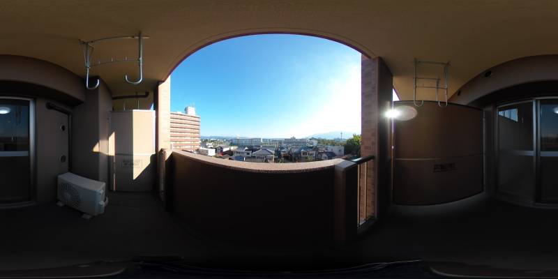 パノラマ画像バルコニー