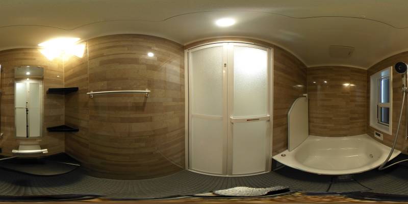 パノラマ画像バスルーム