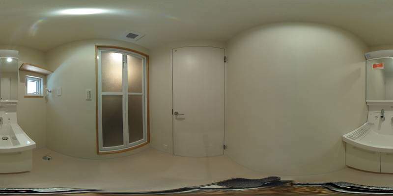 パノラマ画像洗面所