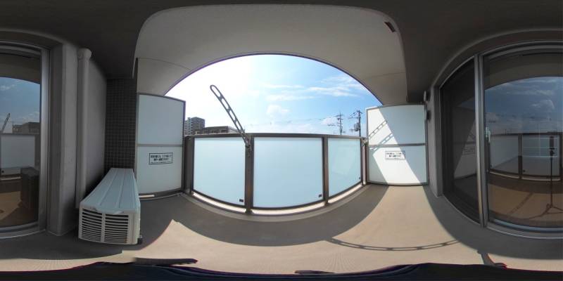 パノラマ画像バルコニー