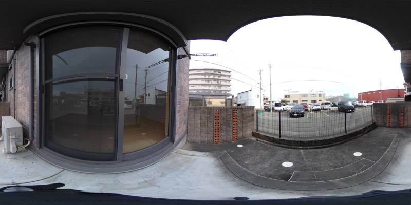 パノラマ画像バルコニー